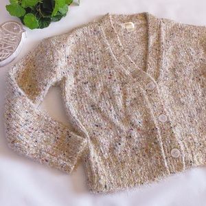 NWT Anthropologie L // Maeve Tinsel Cardigan